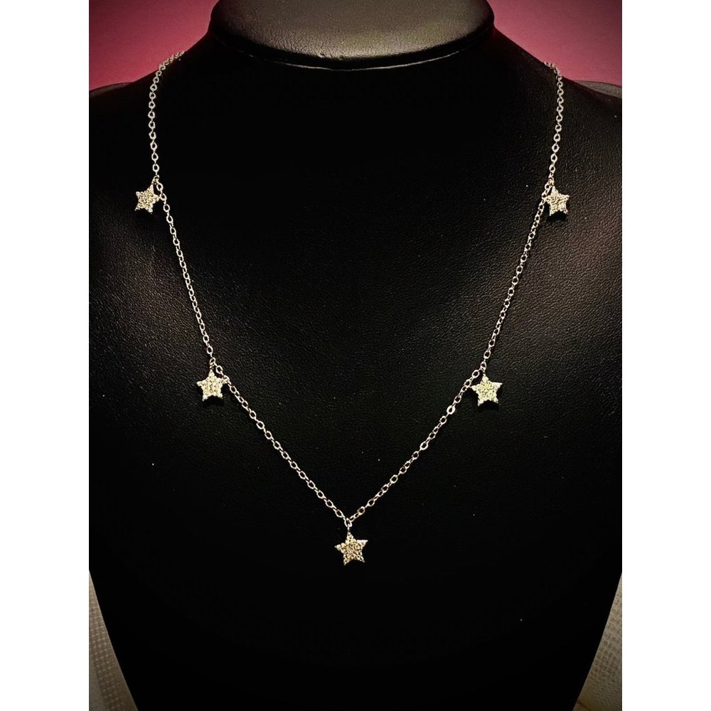 Dainty Gold Pave Star Necklace